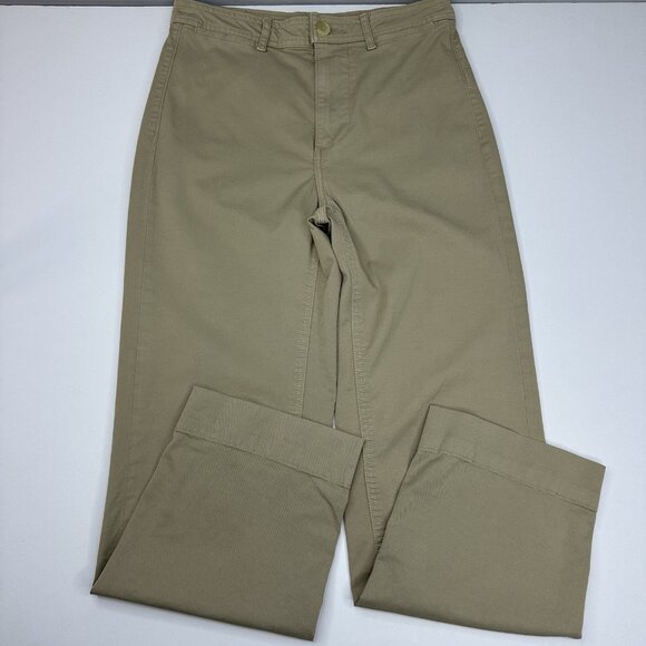 Everlane Women’s‎ Tan Straight-Leg Cotton Twill Business Casual Pant 0/W28/L26 - Picture 11 of 12